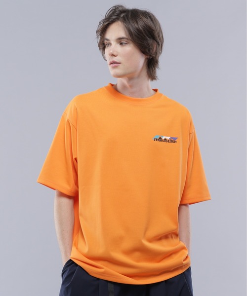 「MANASTASH」 半袖Tシャツ S オレンジ メンズ_画像3