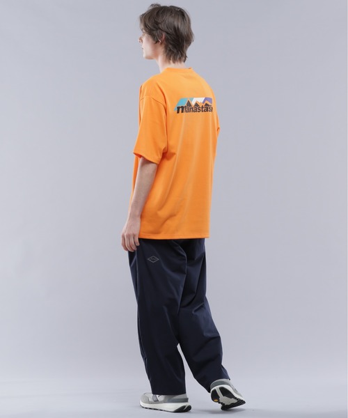 「MANASTASH」 半袖Tシャツ S オレンジ メンズ_画像4