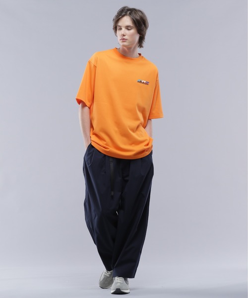 「MANASTASH」 半袖Tシャツ S オレンジ メンズ_画像5