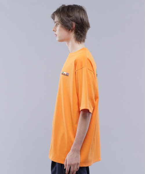 「MANASTASH」 半袖Tシャツ S オレンジ メンズ_画像6