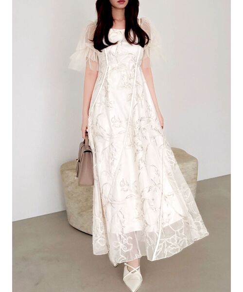 dazzlin ダズリン　オケージョンドレス dazzlin】オケージョン ブラック Sサイズ ダズリン ネックツイスト刺繍