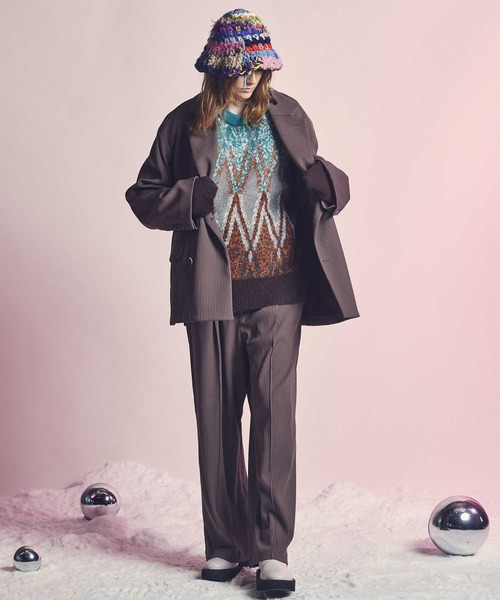 MAISON SPECIAL」 長袖ニット 1 パープル メンズ 美品】 Maison 
