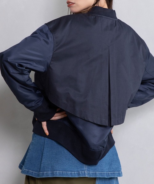 「MARECHAL TERRE」 ブルゾン MEDIUM ライトグリーン レディースの画像3