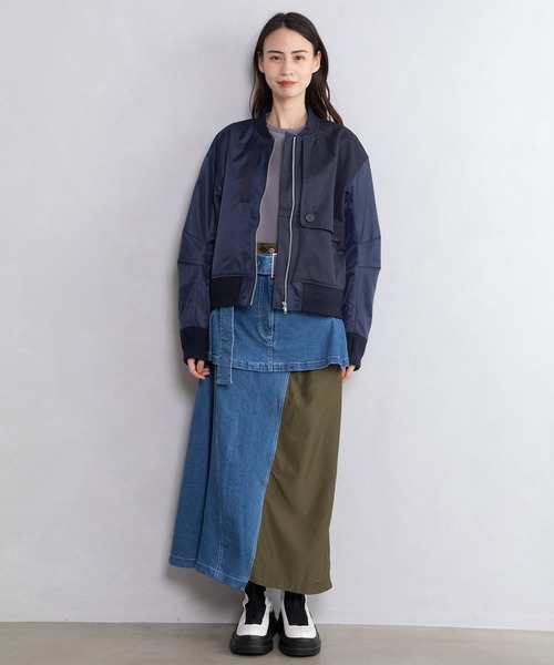 「MARECHAL TERRE」 ブルゾン MEDIUM ライトグリーン レディースの画像4