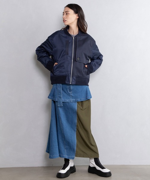 「MARECHAL TERRE」 ブルゾン MEDIUM ライトグリーン レディースの画像5