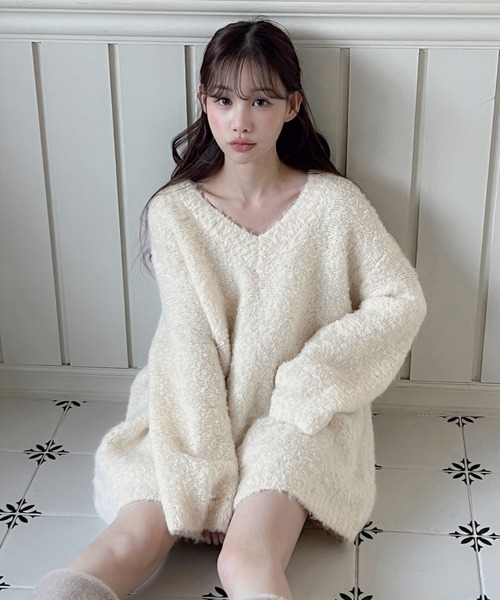 by muni:r ニット セーター 「着用動画あり・3色展開」ソフト