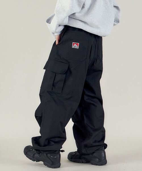 「BEN DAVIS」 カーゴパンツ LARGE ブラック メンズ_画像6