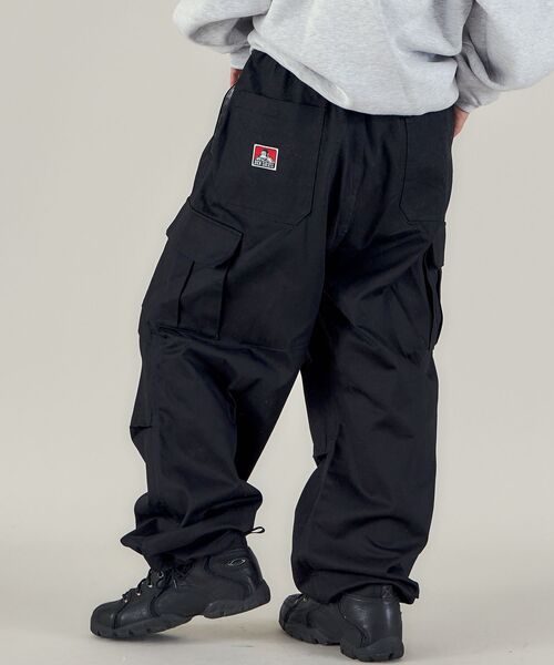 「BEN DAVIS」 カーゴパンツ LARGE ブラック メンズ_画像7