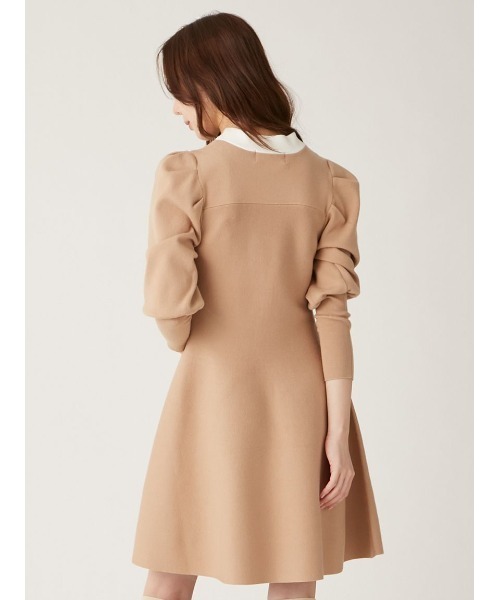 「LILY BROWN」 ニットワンピース FREE ベージュ レディース_画像3