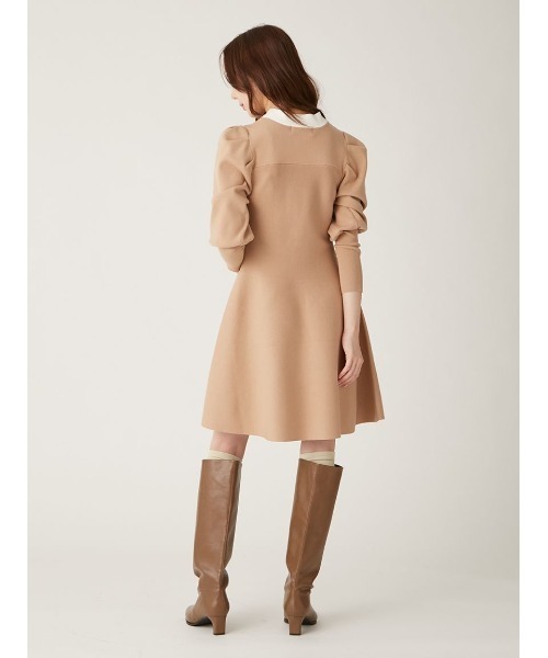 「LILY BROWN」 ニットワンピース FREE ベージュ レディース_画像9