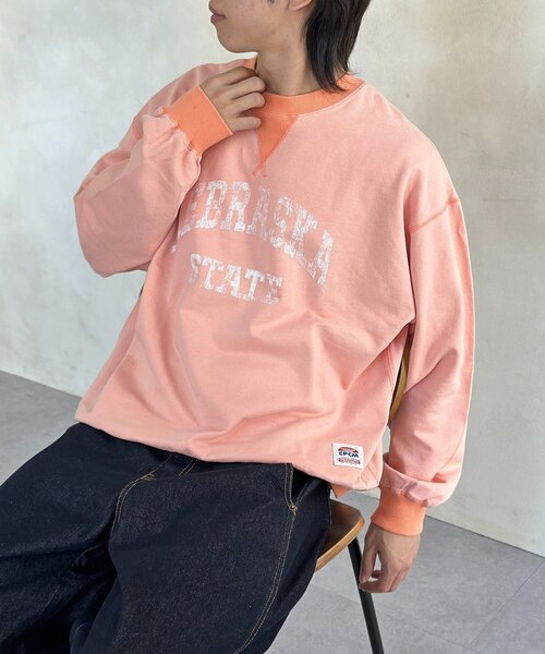 CPCM（シーピーシーエム） tシャツ 古着ライクロゴスウェット メンズ
