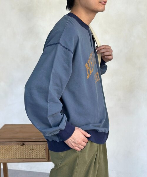 CPCM（シーピーシーエム） tシャツ 古着ライクロゴスウェット メンズ