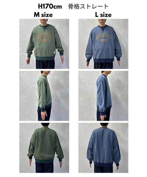 CPCM（シーピーシーエム） tシャツ 古着ライクロゴスウェット メンズ