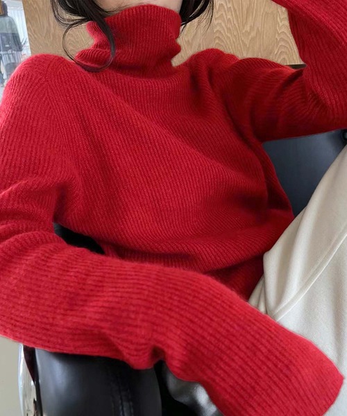 「Doula Doula」 タートルネックニット FREE グリーン レディース_画像3