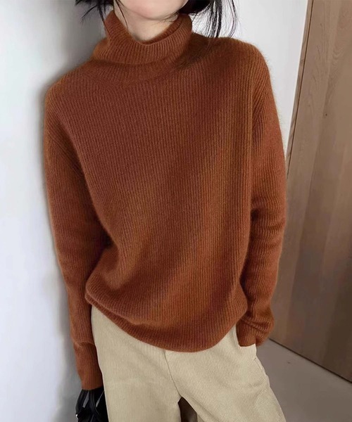 「Doula Doula」 タートルネックニット FREE グリーン レディース_画像6