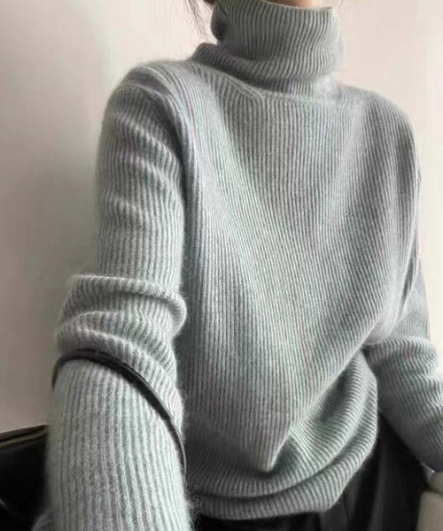 「Doula Doula」 タートルネックニット FREE グリーン レディース_画像7