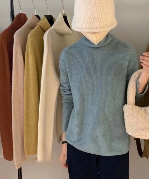 「Doula Doula」 タートルネックニット FREE グリーン レディース_画像9