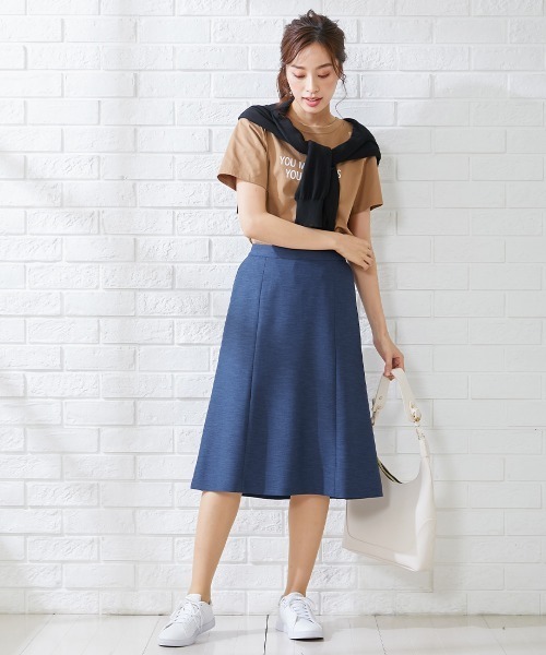 「7days Life Styling」 スカートスーツ 3L ブルー レディース_画像9