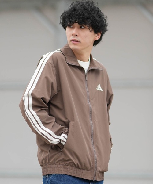 好配色 アディダス アディカラー トラックジャケット ベージュ ブラウン L adidas（アディダス） ジャージ メンズ トラックジャケット M 3ST WV