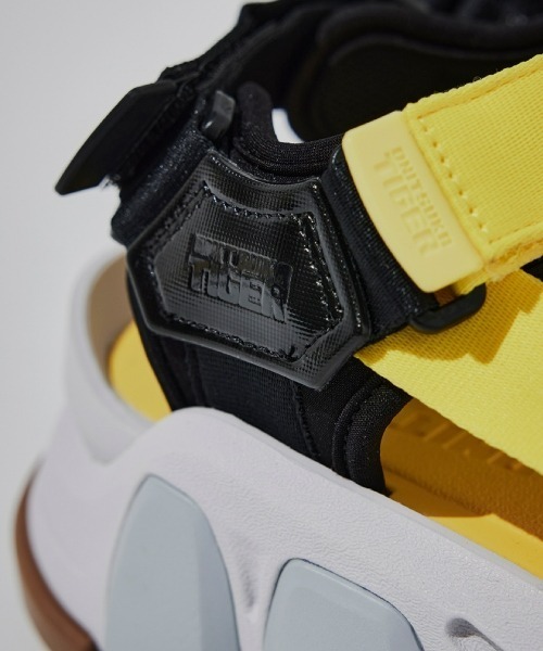 「ONITSUKA TIGER YELLOW COLLECTION」 フラットサンダル 24 グレー系その他2 レディース_画像3