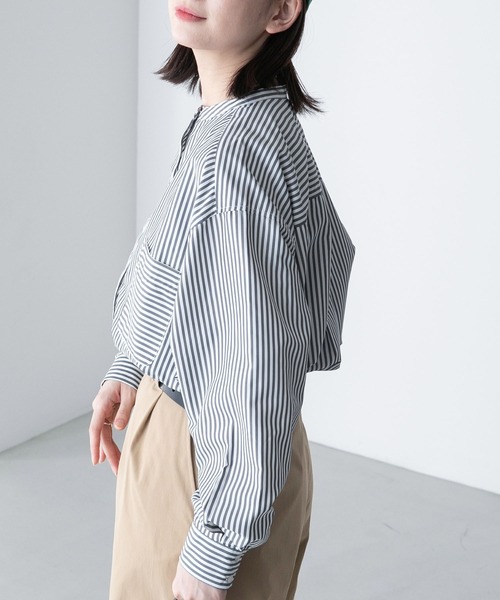 「BONLECILL」 長袖ブラウス FREE ライトグリーン レディース_画像3