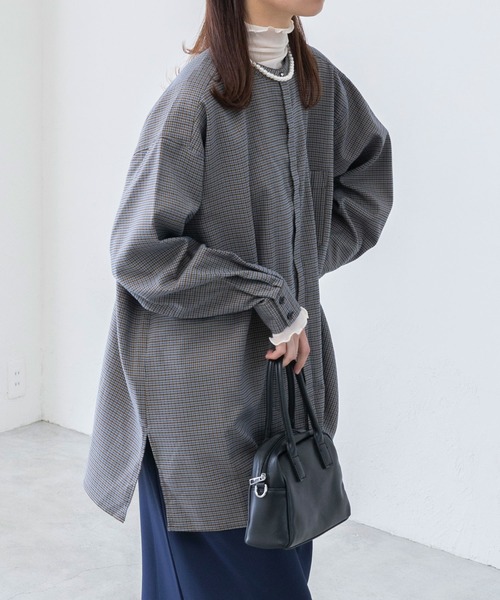 「BONLECILL」 長袖ブラウス FREE ライトグリーン レディース_画像9