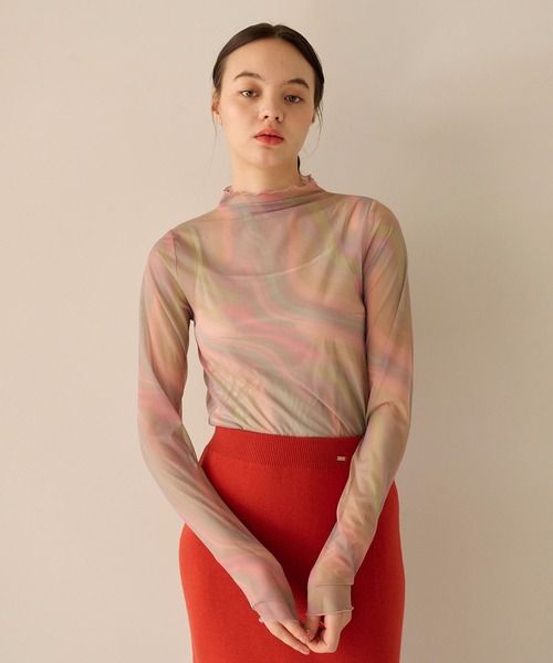 「TINA：JOJUN」 長袖カットソー M グリーン レディース_画像5