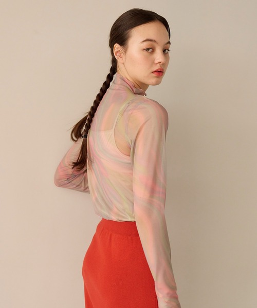「TINA：JOJUN」 長袖カットソー M グリーン レディース_画像6