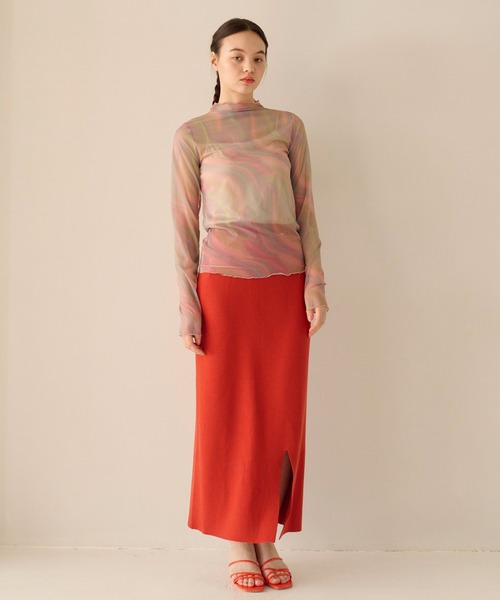 「TINA：JOJUN」 長袖カットソー M グリーン レディース_画像9