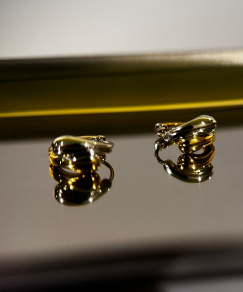 ピアス バイカラー / Silent Deform Hoop Pierce-Contrast Edition / 金属アレルギー対応 レディースの画像