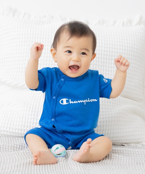 新品未使用　チャンピオン　Champion ベビー 70 ロンパース　スウェット Champion（チャンピオン） ベビー服 ロンパース 「チャンピオン」脇