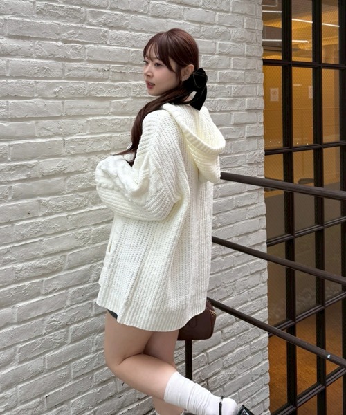「continuer de NICE CLAUP」 ニットワンピース FREE アイボリー レディース_画像5