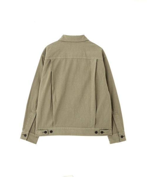 ブルゾン アウター BELGIAN LINEN COTTON PLAINWEAV メンズの画像