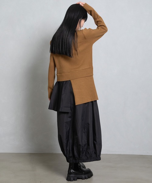「MARECHAL TERRE」 ドッキングワンピース MEDIUM ネイビー レディースの画像