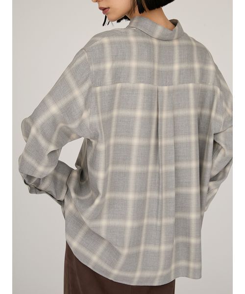 「emmi」 長袖シャツ ONE SIZE グレー レディース