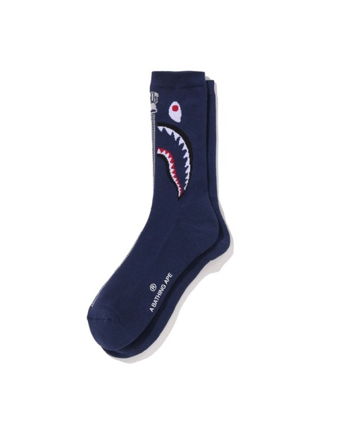 A BATHING APE（アベイシングエイプ） 靴下 SHARK JACQUARD SOCKS