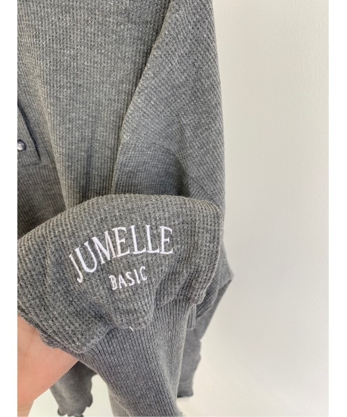 「JUMELLE」 長袖カットソー FREE チャコールグレー レディース_画像2
