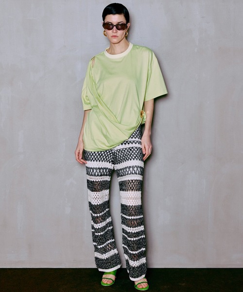 Maison special メゾンスペシャル　クロシェパンツ MAISON SPECIAL（メゾンスペシャル） パンツ Multi Border Crochet