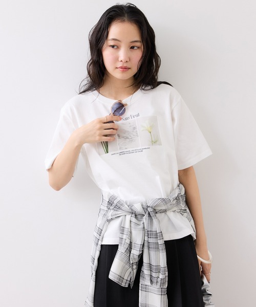 VIS（ビス） tシャツ 半袖 キラリアソートフォト＆ロゴTシャツ