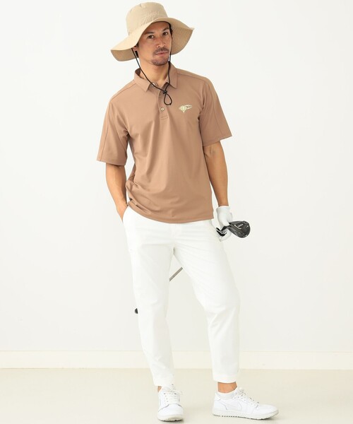 BEAMS GOLF（ビームス ゴルフ） 半袖ポロシャツ X-LARGE ベージュ