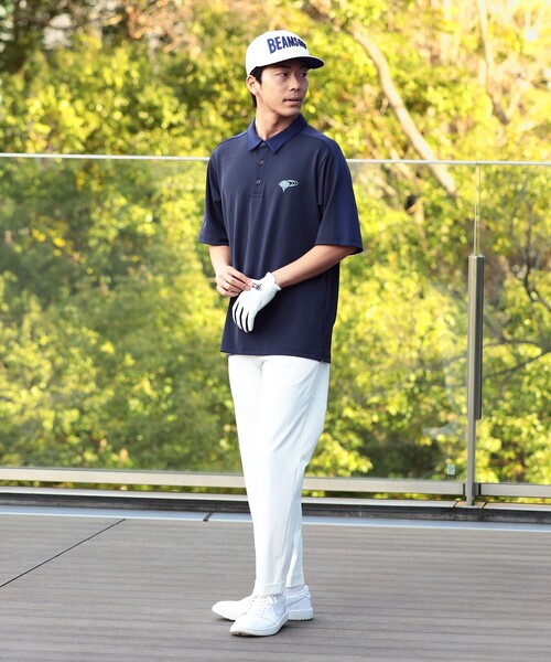 BEAMS GOLF（ビームス ゴルフ） 半袖ポロシャツ X-LARGE ベージュ