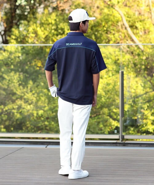 BEAMS GOLF（ビームス ゴルフ） 半袖ポロシャツ X-LARGE ベージュ