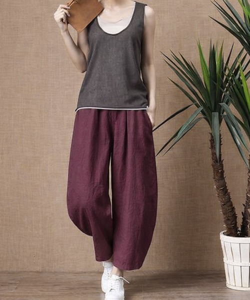 Sally Lunn パンツ 大人ナチュラルバルーンパンツ レディース