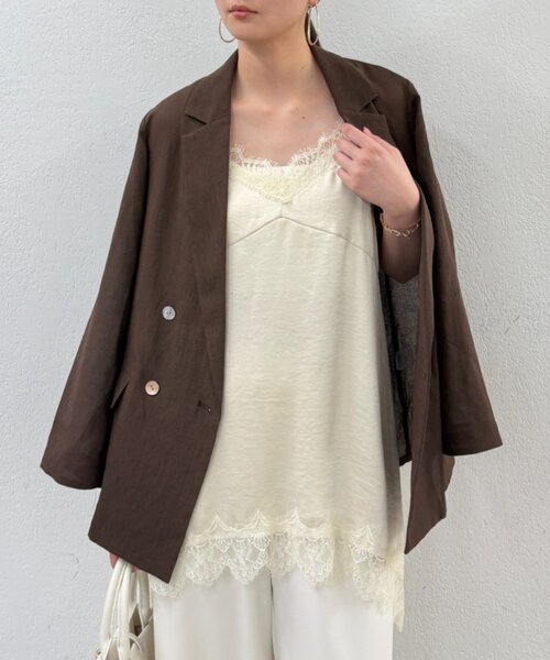 Loungedress（ラウンジドレス） キャミソール レースキャミ : ZOZOTOWN