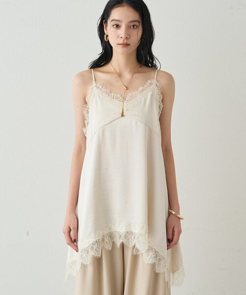 Loungedress（ラウンジドレス） キャミソール レースキャミ : ZOZOTOWN