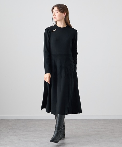 美品 ANAYI アナイ 2023SS ワンピース 38 ANAYI（アナイ） ニットワンピース 38 ブラック レディース : ZOZOTOWN