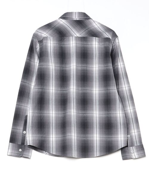 「HUF」 長袖シャツ M グレー メンズ_画像2
