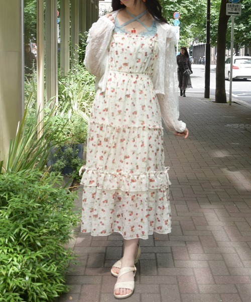 axes femme（アクシーズ ファム） ワンピース さくらんぼキャミ