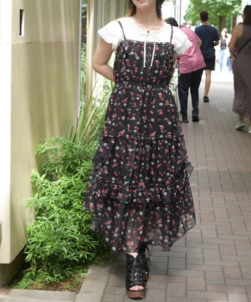 ゴスロリ メルヘン axes femme キャミワンピース axes femme（アクシーズ ファム） ワンピース さくらんぼキャミ