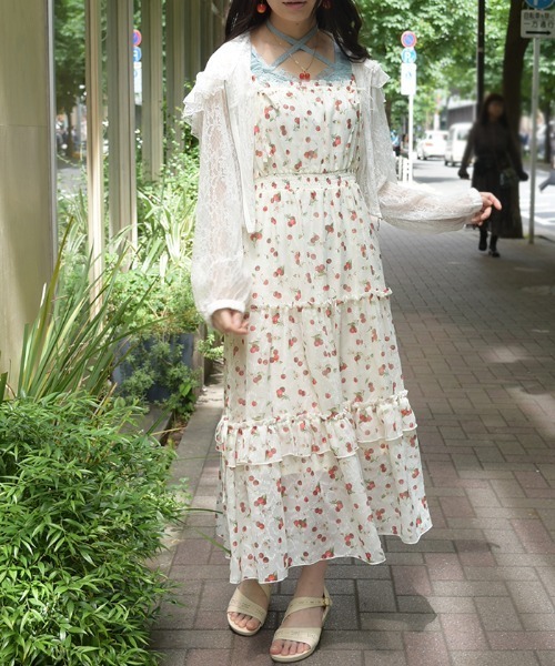axes femme（アクシーズ ファム） ワンピース さくらんぼキャミ